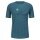 Odlo Wander-/Freizeit Tshirt Crew Neck Ascent Performance Wool 130 mit Landschaftsprint blau Herren