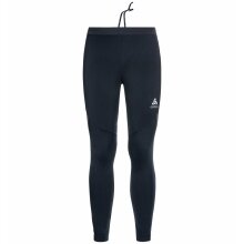 Odlo Laufhose Winter-Tights Ceramiwarm (uneingeschränkte Bewegungsfreiheit, wasserabweisend) lang schwarz Herren