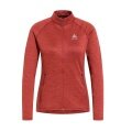 Odlo Fleecejacke Tencia Mid Layer Full Zip (hervorragendes Feuchtigkeitsmanagement) rot Damen