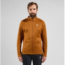 Odlo Fleecejacke Tenica Mid Layer Full Zip (weich aufgebürstete Innenseite) braun/orange Herren