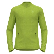 Odlo Fleecejacke Tenica Mid Layer Full Zip (weich aufgebürstete Innenseite) sharpgrün melange Herren