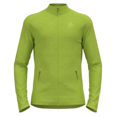 Odlo Fleecejacke Tenica Mid Layer Full Zip (weich aufgebürstete Innenseite) sharpgrün melange Herren