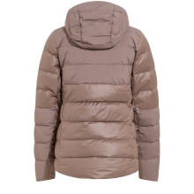 Odlo Winterjacke Severin N-Thermic Insulated Hooded (wasserabweisend, winddicht, atmungsaktiv) violett/irongrau Damen