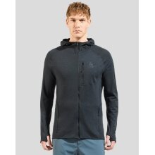 Odlo Kapuzenjacke Ascent Micro Performance 125 (Wollmischgewebe, schnelltrocknend) schwarz Herren