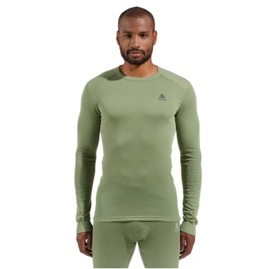 Odlo Langarmshirt Active Warm Eco (warm, weich, Innenseite angeraut) Unterwäsche grün Herren