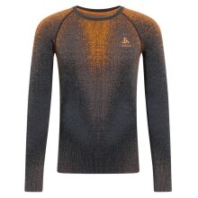 Odlo Langarmshirt Performance Warm Blackcomb (warm, nahtlos, schnelltrocknend) Unterwäsche orioleblau Herren