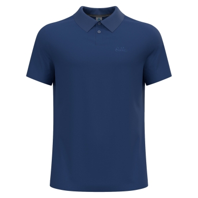 Odlo Wander-/Freizeit Polo Essential Solid (bequeme Passform, Baumwolle/Polyester) navyblau Herren