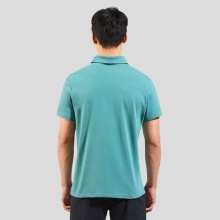 Odlo Wander-/Freizeit Polo Essential Solid (bequeme Passform, Baumwolle/Polyester) arcticblau Herren