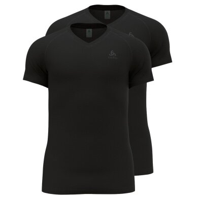 Odlo Funktionsunterwäsche Shirt Active Everyday 365 schwarz Herren - 2er Pack