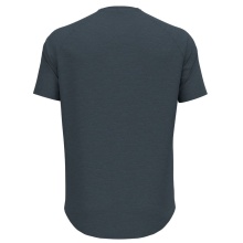 Odlo Wander-/Freizeit Tshirt Ascent Performance Wool 130 Run Bike Hike mit Landschaftsprint darkgrau Herren