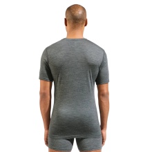 Odlo Funktionsunterwäsche Tshirt Natural Merino 160 (wärmeregulierung, Merinowolle) grau melange Herren