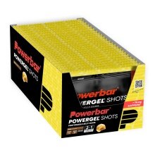 PowerBar PowerGel Shots (Kohlenhydratgummis mit C2MAX Dual Source Carb Mix, Koffeinhaltig) Cola 24x60g Box