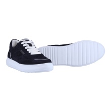 Peter Kaiser Sneaker 41 (Veloureder) dunkelblau/silber Damen