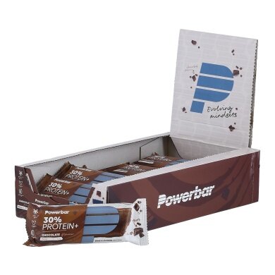 PowerBar Eiweissriegel Protein Plus 30% (Reich an Proteinen) Schokolade 15x55g Box