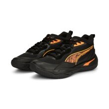 Puma Hallen-Indoorschuhe Playmaker Pro Laser schwarz/orange Herren