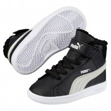 Puma Winterschuhe Smash V2 Mid Fur schwarz Kleinkinder