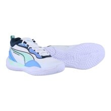 Puma Hallen-Indoorschuhe Playmaker Pro weiss/minty burst Herren