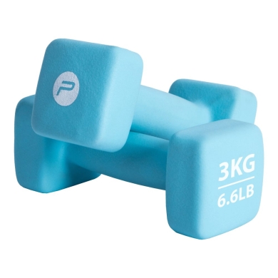 Pure2Improve Fitness Hanteln Neopren hellblau Set 2x3,0kg