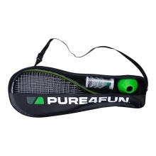 Pure4Fun Speedminton-Set (2xAlu-Schläger, 3xSpeeder, 8xMarkierungshütchen, Tasche)