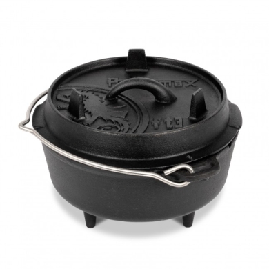 Petromax Feuertopf ft3 (Dutch Oven) aus Gusseisen - Inhalt Topf (max.): 1,6 Liter - schwarz - 4,8kg