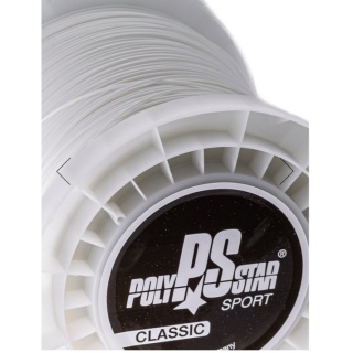 Polystar Tennissaite Classic (Haltbarkeit) weiss 400m Rolle