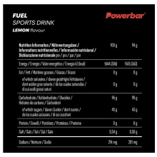 PowerBar Black Line Fuel 90 Sports Drink (90g Kohlenhydrate pro Portion) Lemon 10x90g Box