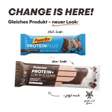 PowerBar Eiweissriegel Protein Plus Low Sugar Schokolade/Kaffee-Geschmack (Chocolate/Espresso) 16x35g Box