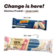 PowerBar Eiweissriegel 33% Protein Plus Vanille-Himbeer-Geschmack 10x90g Box