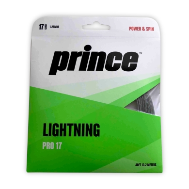 Prince Tennissaite Lightning Pro (Power+Spin) 1,25mm silber 12m Set