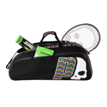 Prince Tennis-Racketbag by Hydrogen Skulls Comp 1 (Schlägertasche, 1 Hauptfach) schwarz 3er