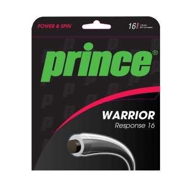 Prince Tennissaite Warrior Response (Haltbarkeit/Spielgefühl) 1.30mm schwarz/transparent 12m Set