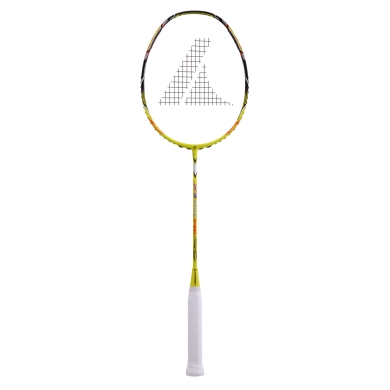 Pro Kennex Badmintonschläger X3 9000 Speed (mittel, ausgewogen) gelb - besaitet -