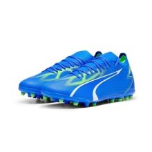 Puma Fussballschuhe Ultra Match MG (für festen Boden/Kunstoberflächen) blau/grün Herren