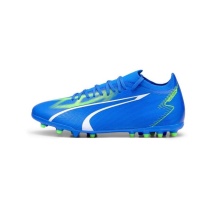 Puma Fussballschuhe Ultra Match MG (für festen Boden/Kunstoberflächen) blau/grün Herren