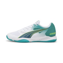 Puma Hallen-Indoorschuhe Attacourt weiss/grün Herren