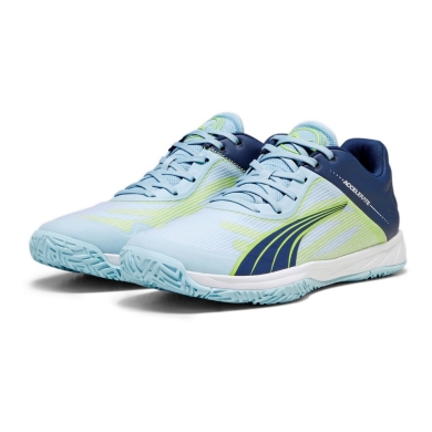 Puma Hallen-Indoorschuhe Accelerate Turbo dunkelblau/hellblau/grün Herren