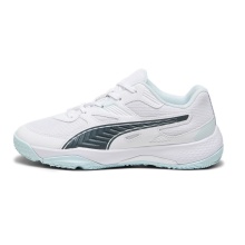 Puma Hallen-Indoorschuhe Solarflash II weiss/blau/dunkelgrau Kinder