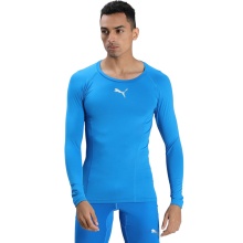 Puma Funktionsunterwäsche Langarmshirt LIGA Baselayer Tee - blau Herren