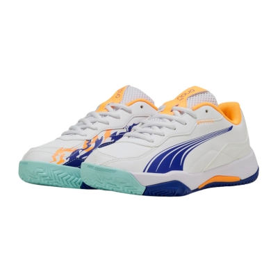 Puma Padelschuhe Nova Smash Allcourt 2025 weiss/bunt Jungen