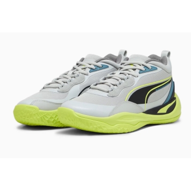 Puma Indoor-Hallenschuhe Playmaker Pro grau/lime Herren