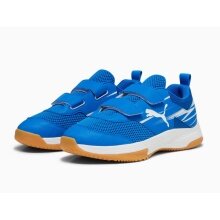 Puma Hallen-Indoorschuhe Varion II V (Klettverschluss) royalblau/weiss Kleinkinder