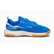 Puma Hallen-Indoorschuhe Varion II V (Klettverschluss) royalblau/weiss Kleinkinder