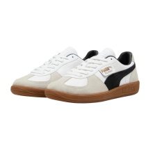 Puma Sneaker Palermo Leather weiss/beige/schwarz Herren