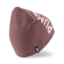 Puma Strickmütze (Beanie) Classic Cuffless mit Schriftzug - rosa - 1 Stück