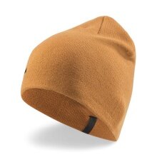 Puma Strickmütze (Beanie) Classic Cuffless mit Schriftzug - gelb - 1 Stück