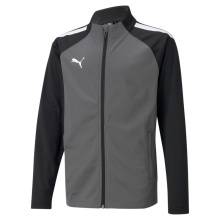 Puma Trainingsjacke teamLIGA Poly grau Kinder