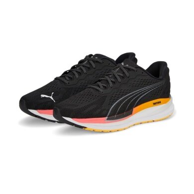 Puma Laufschuhe Magnify Nitro Surge (Dämpfung) schwarz/orange Damen