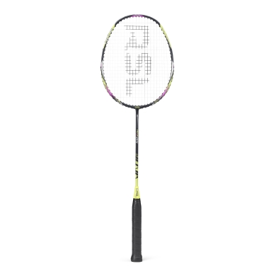 RSL Badmintonschläger Nova 05 (ausgewogen, flexibel) schwarz/gelb/violett - besaitet -