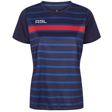 RSL Sport-Shirt Exo (bequeme Passform, schnelltrocknend) blau/rot Damen