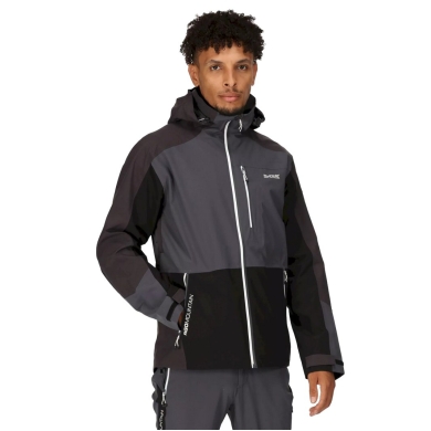 Regatta Regenjacke Bosfield (wasserdicht, atmungsaktiv) grau/schwarz Herren